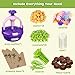 TingingYuli Arts and Crafts Kit for Kids Ages 48Flower Bouquet ToysDIY Flower Market ToysBuild Your Flower BouquetEducational Christmas Birthday Easter Gifts for 3 4 5 6 7 8 9 Year Old GirlsPurple - Image 4