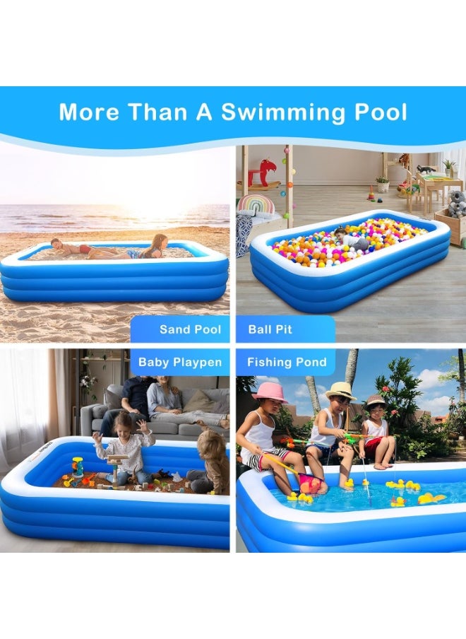 RAKAY Inflatable family pool, 180×125×54cm. 3 air chambers, home multi-purpose design, sand, ball pit and party activities, PVC material  - Image 3
