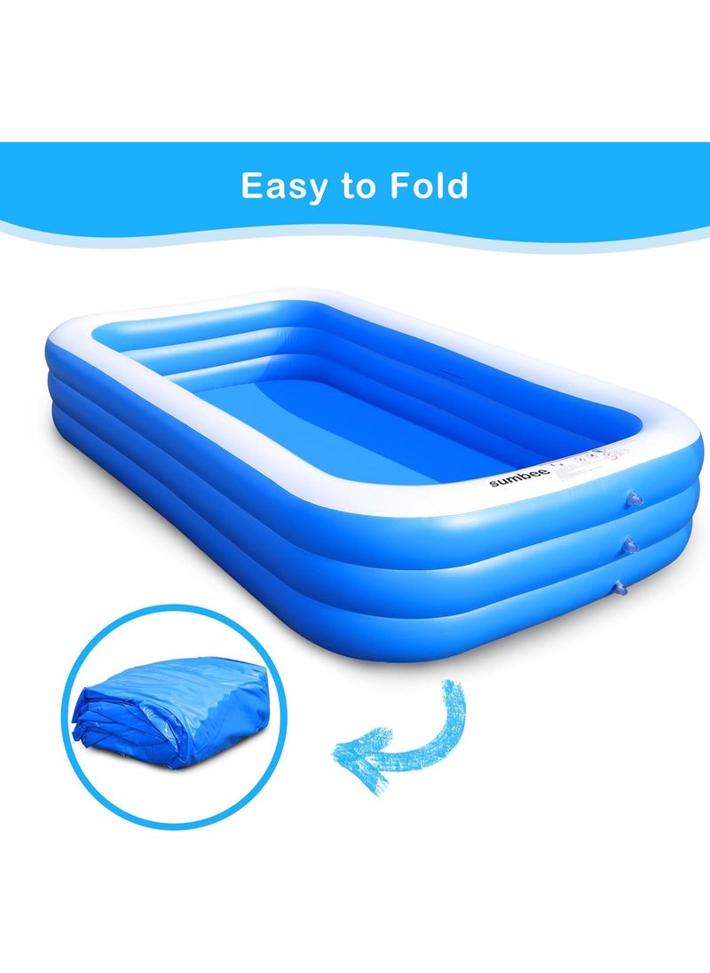 RAKAY Inflatable family pool, 180×125×54cm. 3 air chambers, home multi-purpose design, sand, ball pit and party activities, PVC material  - Image 2