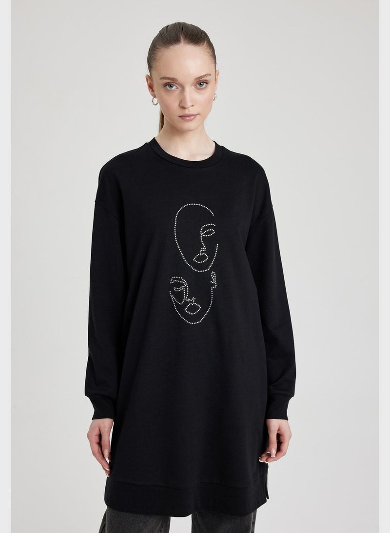 DeFacto Crew Neck Sweatshirt  - Image 1