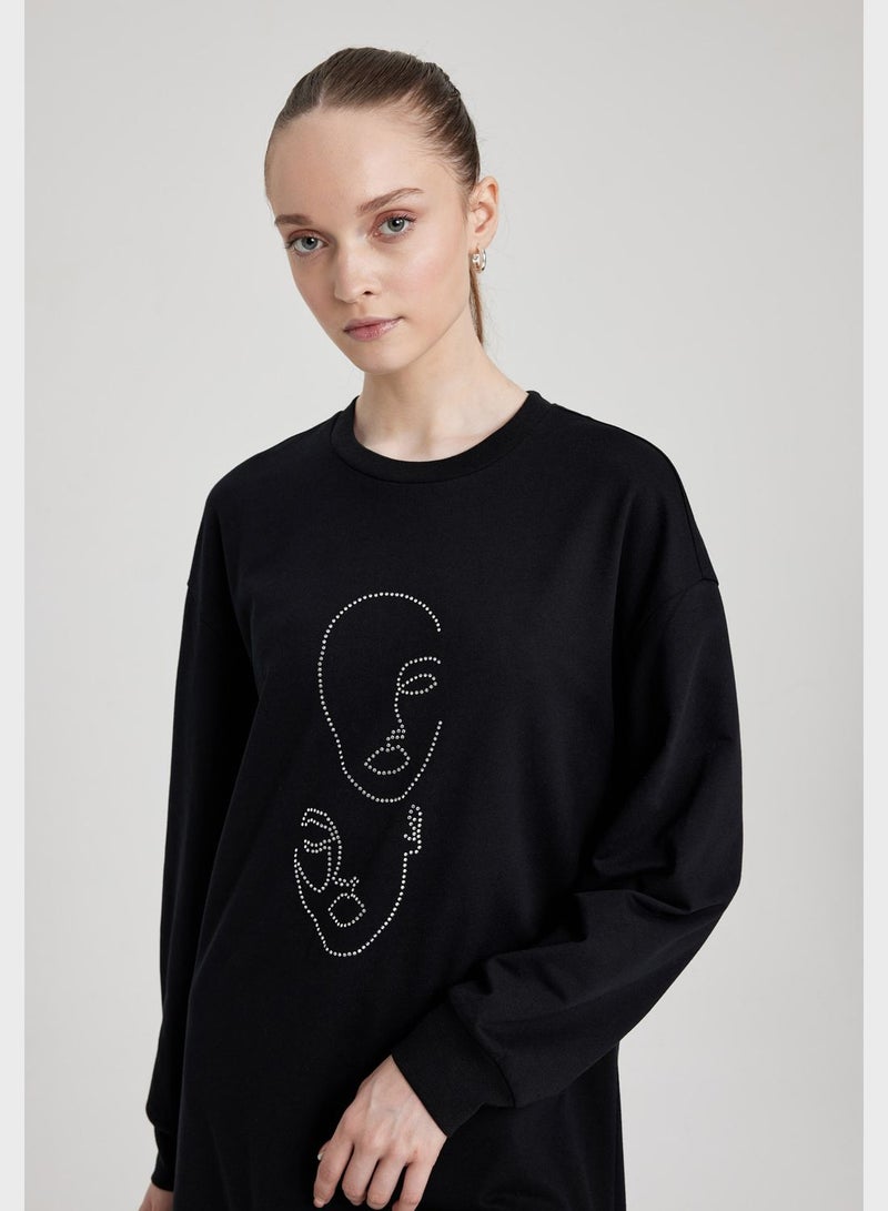 DeFacto Crew Neck Sweatshirt  - Image 2