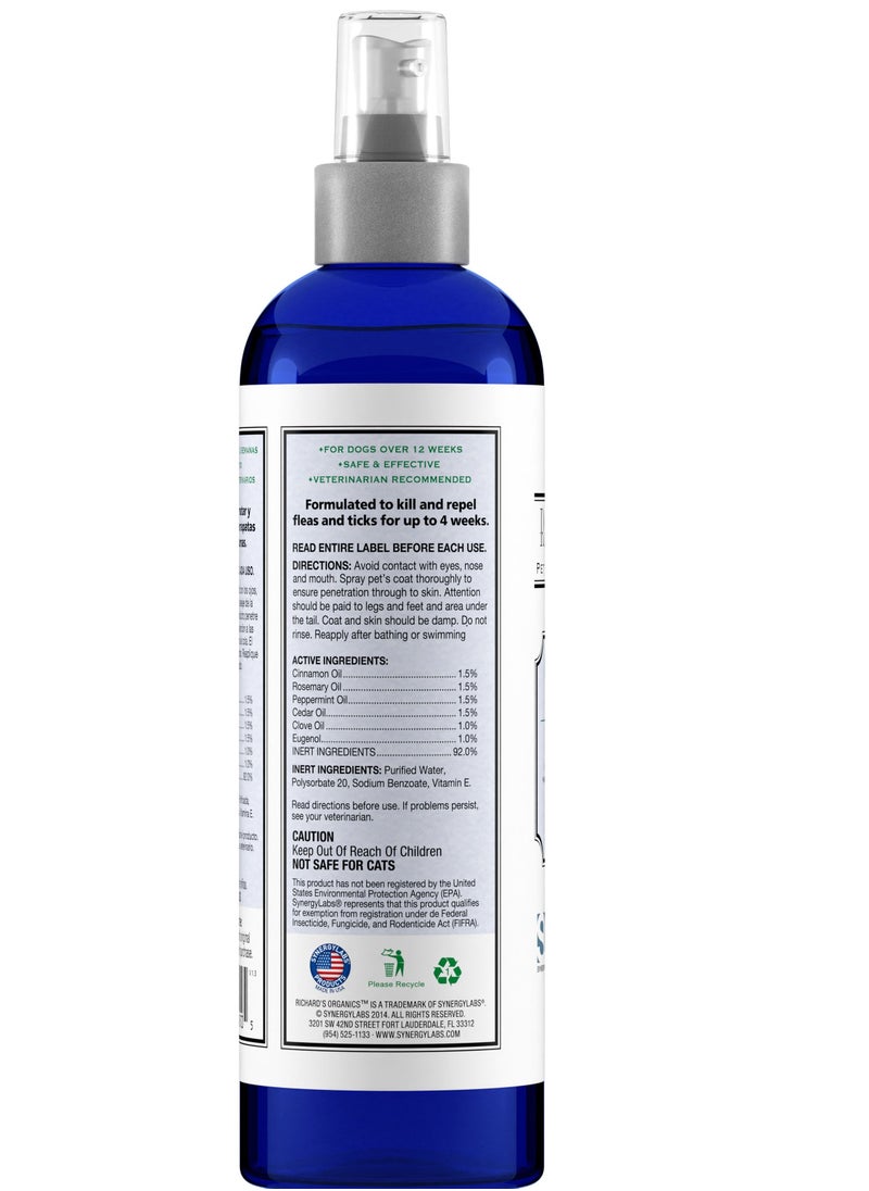 SynergyLabs Richard Organic Flea & Tick Spray For Dogs 354Ml  - Image 2