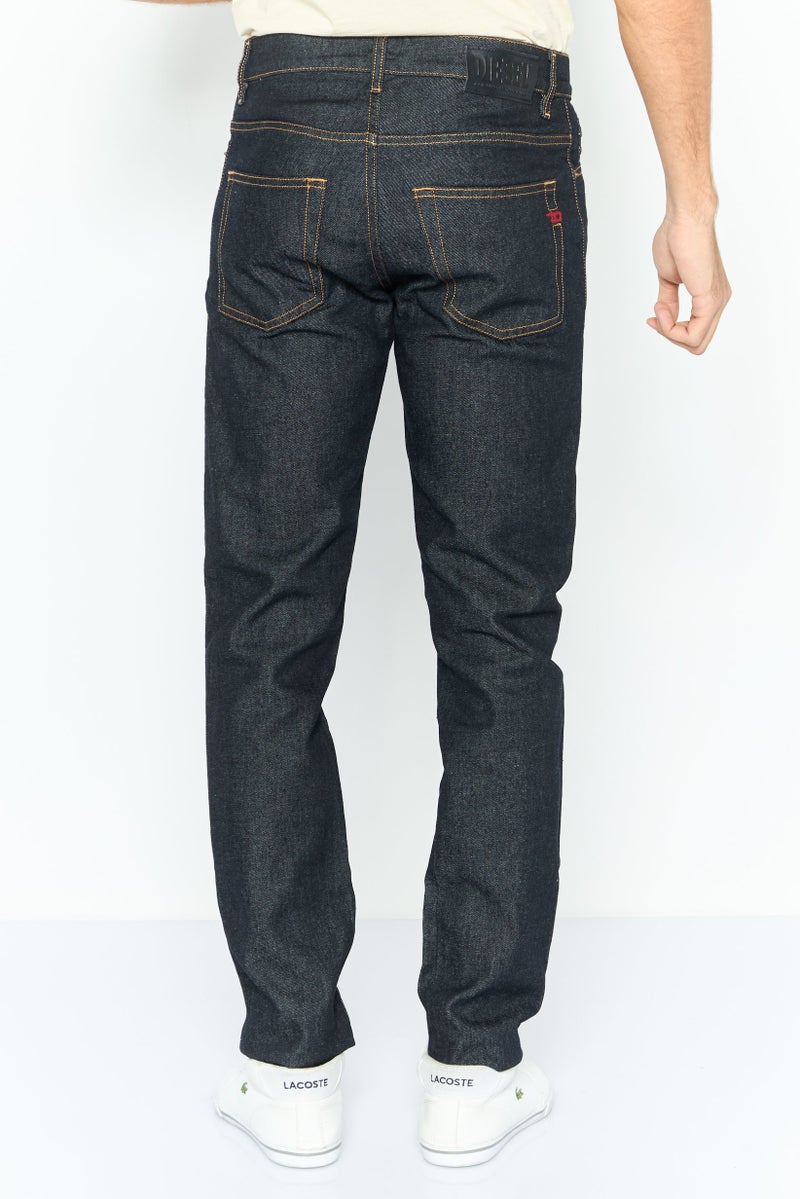 DIESEL جينز رجالي بقصة ضيقة مغسول وقابل للتمدد، أزرق - Image 4