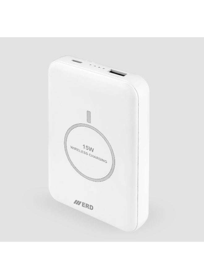 ERD Premium Stylish High Gloss Fast Charging 10000 mAh Power Bank 15W Portable Charger with 1 USB A Ports & 1 USB C Port - Charging Indication iPhone, Samsung Galaxy, AirPods, iPad, and more - Image 2