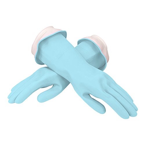 Casabella Casabella Waterblock Premium Gloves Aqua Blue Small 