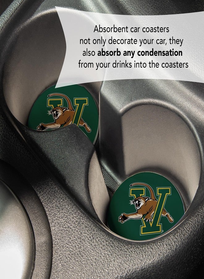 Desert Cactus University of Vermont Car Coaster UVM Catamounts Absorbent Sandstone Car Cup Coasters Set of 2 (Design A) - Image 5