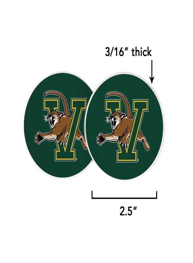Desert Cactus University of Vermont Car Coaster UVM Catamounts Absorbent Sandstone Car Cup Coasters Set of 2 (Design A) - Image 2