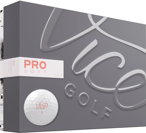 VICE Pro Soft Golf Balls Prior Model Living Coral