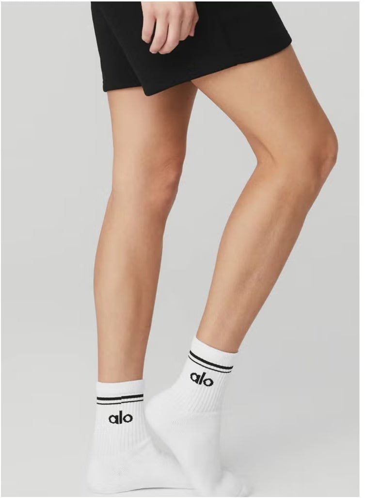 alo Alo Yoga Unisex Half-Crew Throwback Sock - Image 2