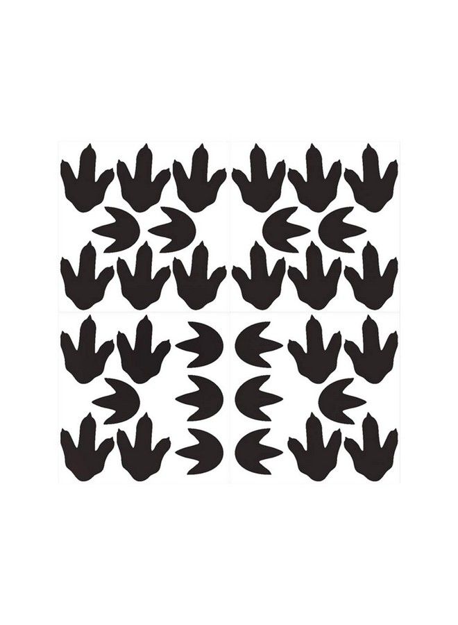 Dinosaur Footprints Wall Stickers 32Pcs Dinosaur Tracks Decals Dinosaur Decor Baby Nursery Decals Removable Peel And Stick Vinyl Decals