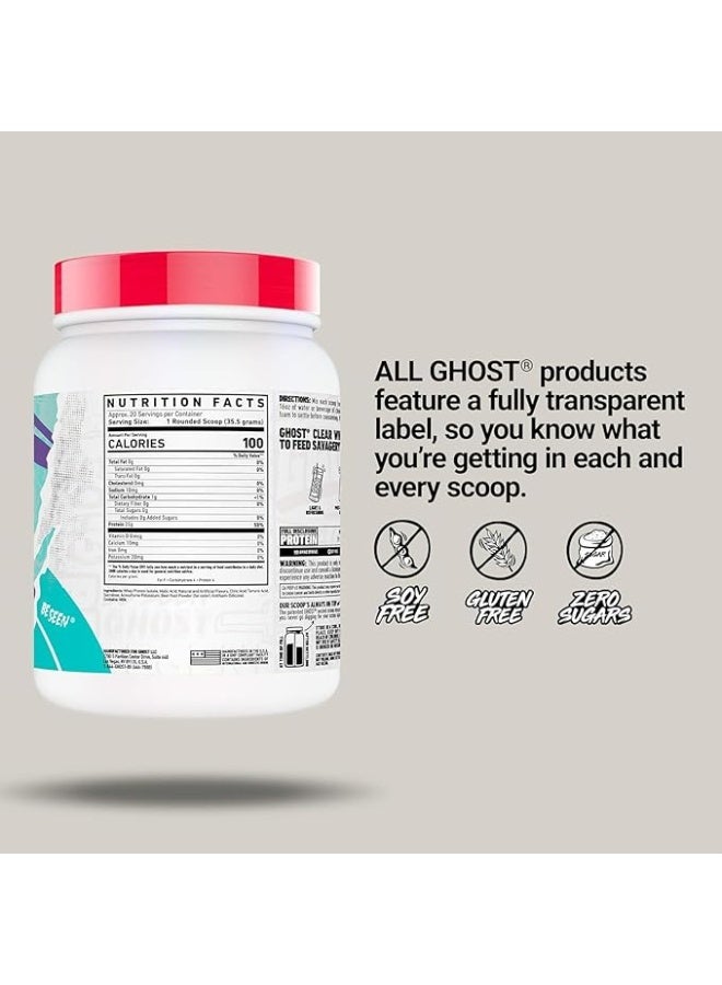 Ghost Whey Clear Protein Isolate Sour Strips Rainbow Flavor – 700g, 20 Servings Premium Fast-Absorbing Whey Protein Drink - Image 3