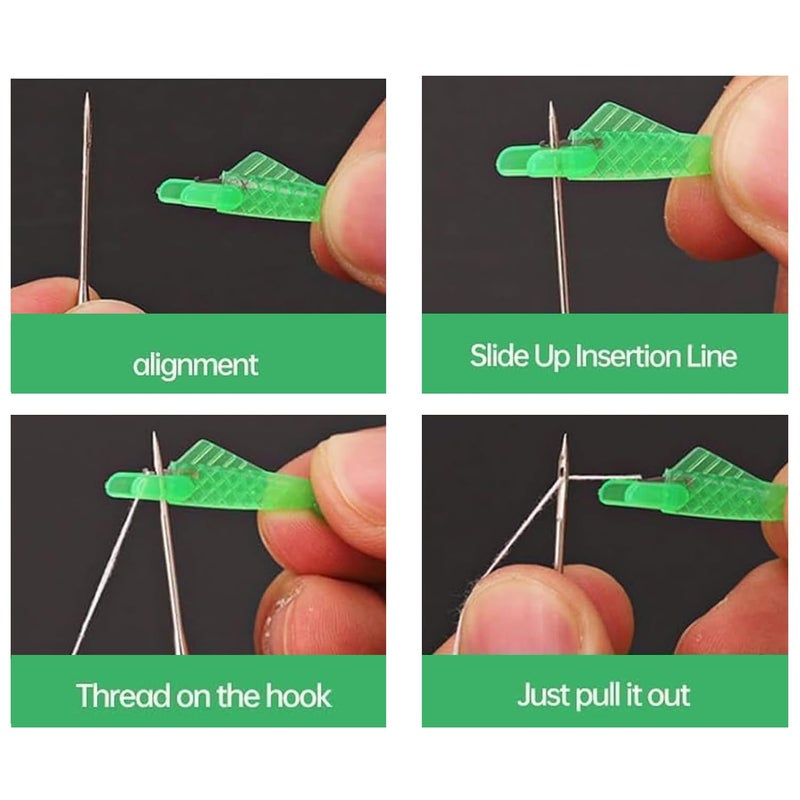OTXKXBLP 10 Pcs Fish Mouth Sewing Machine Needle Threader,2024 New Upgraded Automatic Sewing Needle Threader,Simple Needle Threader Tool,Quick Sewing Machine Cycle Simple Needle Threader Tool (Green) - Image 5