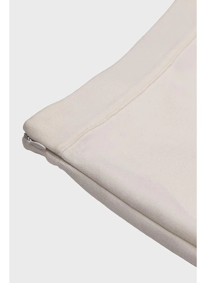 Mısırlı 1951  Ecru Midi Length Knit Skirt. for Women | Best Price UAE