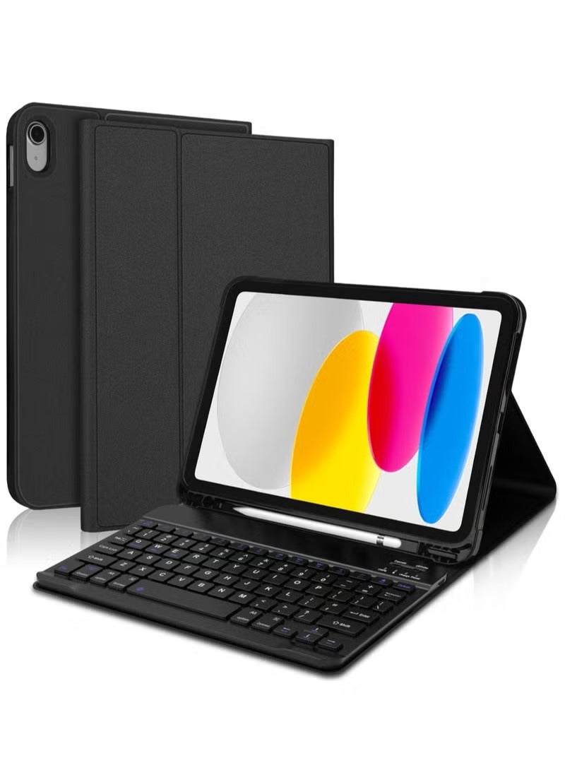 UMIXPRO Keyboard for iPad 10th Generation Case with Keyboard 10.9 inch Detachable Backlit Keyboard Smart Folio Cover with Pencil Holder for New iPad 10th Gen 2022 - Image 1