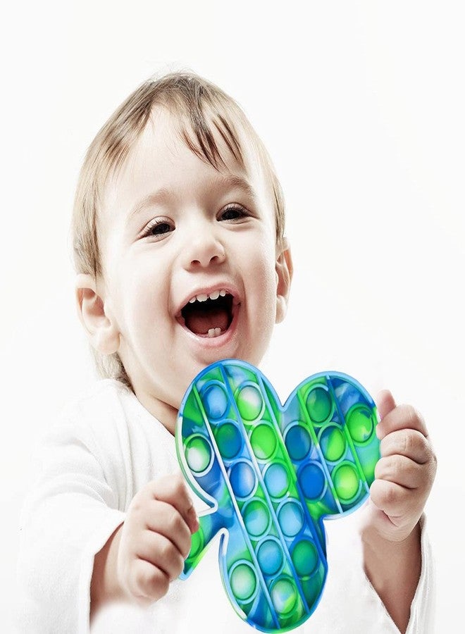 AUGEN Push Pop it Bubble Fidget Toy, Stress Relief and Anti-Anxiety Tools Sensory Toy for Autism to Relieve Stress for Kids and Adults (Clubs Blue) - Image 4