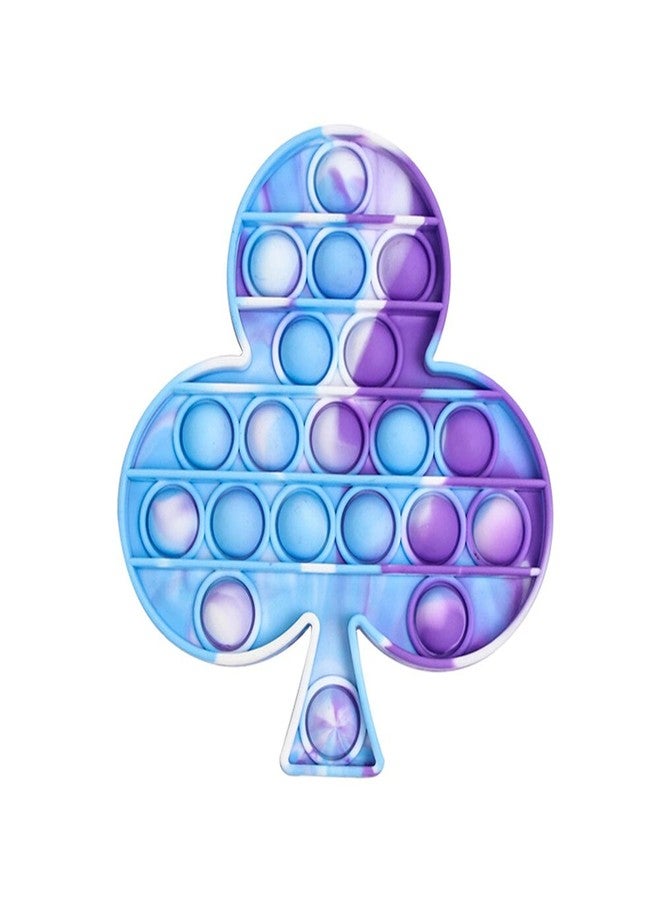 AUGEN Push Pop it Bubble Fidget Toy, Stress Relief and Anti-Anxiety Tools Sensory Toy for Autism to Relieve Stress for Kids and Adults (Clubs Blue) - Image 1