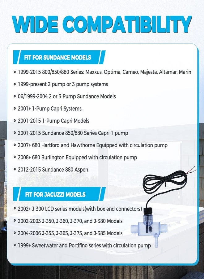 Lemfema 6560-860 Flow Switch Assembly Replacement Part for Sundance Spas, Jacuzzi Spas, Hot Tub Flow Switch Replace 6560-858 - Image 5