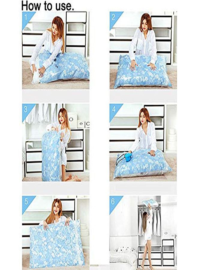 Arabest Thicker vacuum storage bag Vacuum compression bag Free hand pump set Reusable Blankets Clothes Quilts  - Image 4