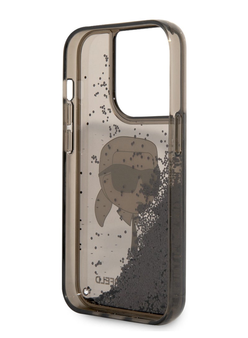 iPhone 15 Pro Max Hard Case IML Glitter NFT Karl  Choupette Back Cover / Damage and Scratch Protection / Easy Snap-On - Black - Image 5