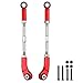 AllinRC Aluminum Steering Camber Link Set Toe Link Steering Linkage Turnbuckles and Camber Links for Arrma 18 KratonNotorious 6S BLX Upgrades Parts Red - Image 2