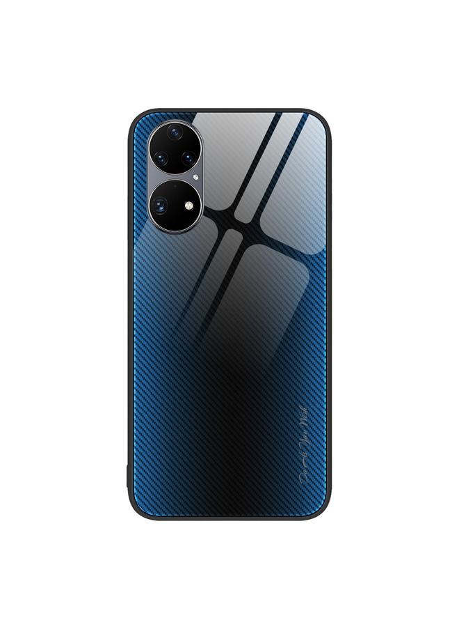 اس-توب جراب لهاتف Huawei P50 Pro مصنوع من مادة TPU الزجاجية المتدرجة الملمس - Image 1