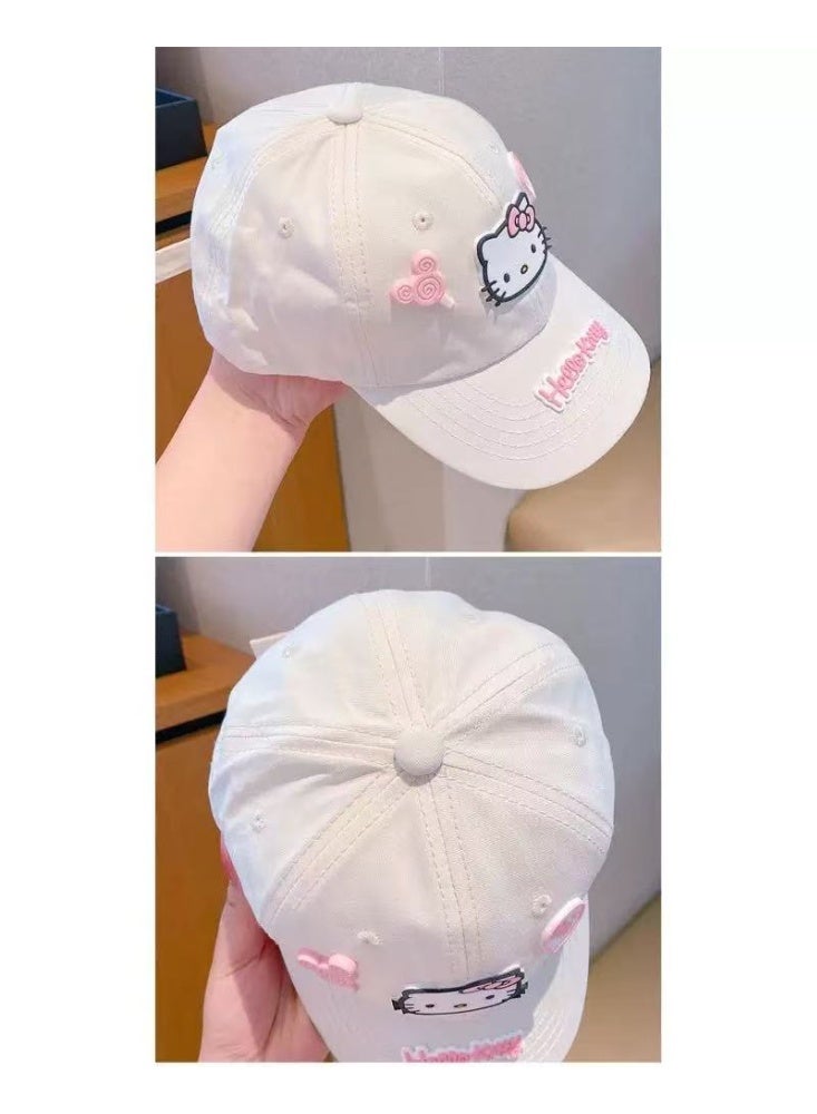 هالو كيتي قبعة بيسبول قطنية كلاسيكية لتظليل الرأس في الهواء الطلق - Image 4