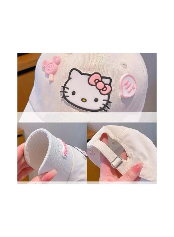 هالو كيتي قبعة بيسبول قطنية كلاسيكية لتظليل الرأس في الهواء الطلق - Image 3