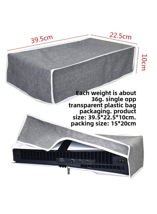 For Sony PS5 Pro Dust Cover 2024 Edition PRO Digital Edition Optical Drive Edition Game Console Dust Cover Protective Cover-Product Color:Ps5 Pro 2024 Horizontally Black With White Edges - Image 3