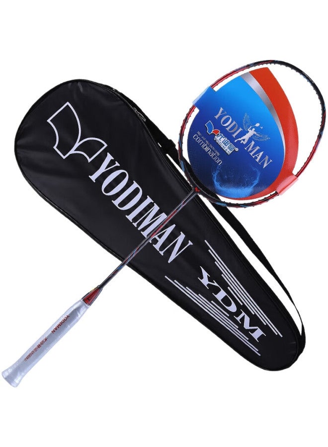 yodiman راكت بادل كامل من الكربون، خفيف الوزن 6U، راكت فردي، Bwf-66 (مشدود مسبقًا 23 رطل، مقبض يد مغلف) - Image 2