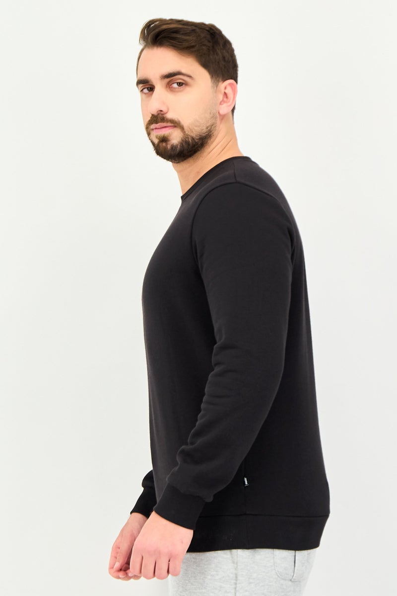 PUMA Men Asia Fit Long Sleeve Outdoor Sweatshirt, Black - Image 2