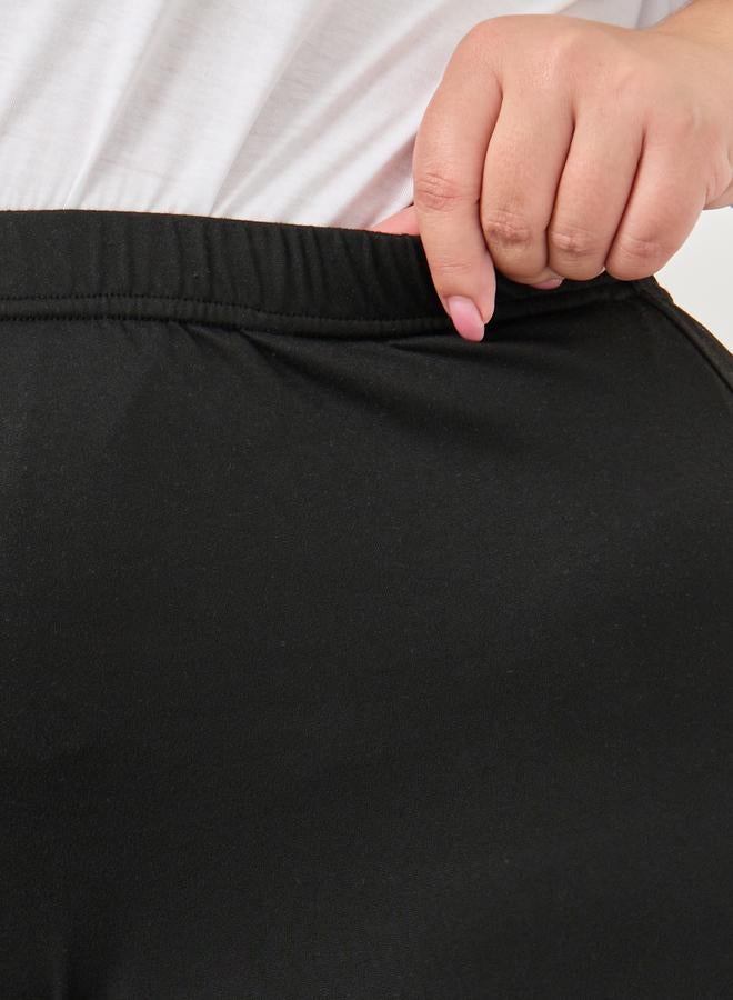 Styli Plus Flared Leggings with Elastic Waist - Image 3