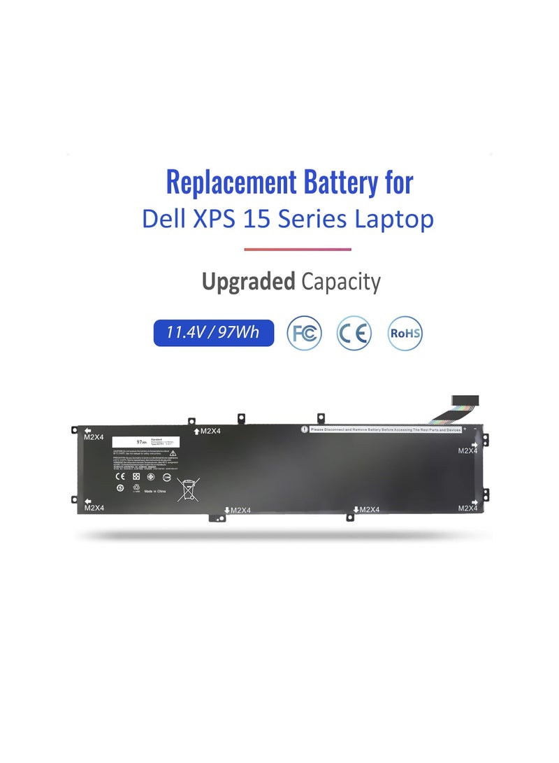 Terabyte 6GTPY Battery for Dell XPS 15 9560 9570 9550 7590 Precision 5510 5520 5530 M5520 M5510 Vostro 7500 7590 5041C 5D91C 5XJ28 GPM03 6GTPY Battery - Image 2