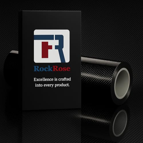 RockRose 7D Super Glossy Black Carbon Fiber Vinyl Wrap - Anti-Wrinkle, Air Release Automotive Wrap - DIY Decals Self Adhesive Car Sticker for Interior/Exterior - Size 2FT x 5FT - Image 4