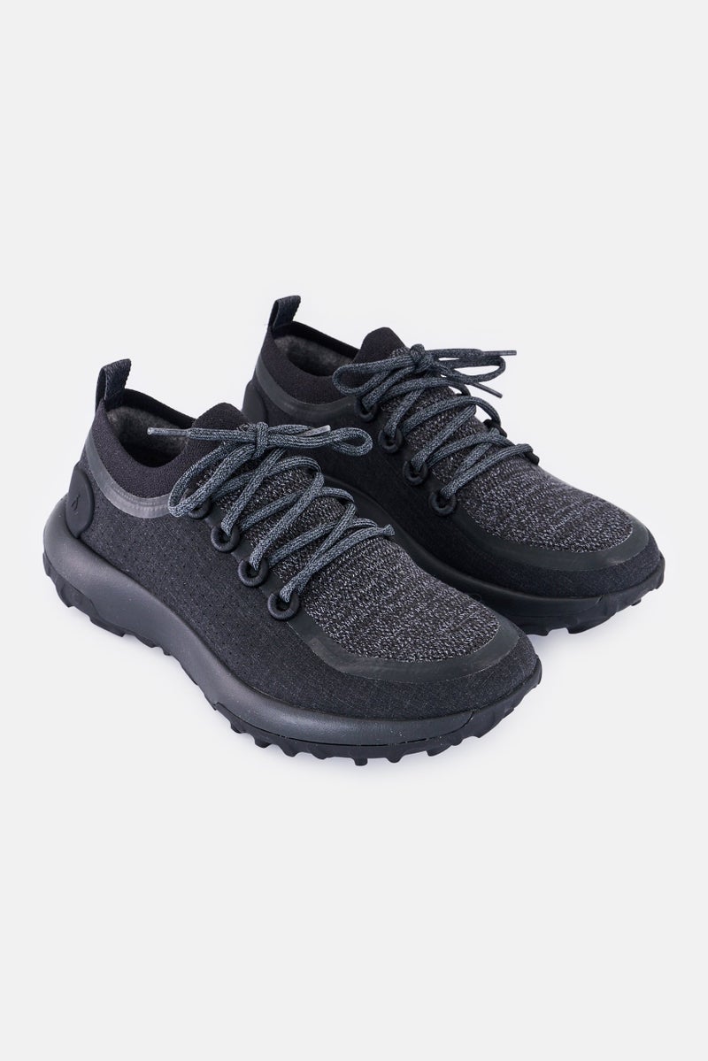 Allbirds Women Wide Lace Up Casual Shoes, Black - Image 1