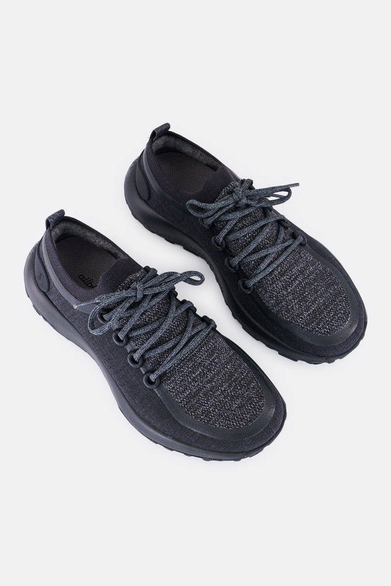 Allbirds Women Wide Lace Up Casual Shoes, Black - Image 2
