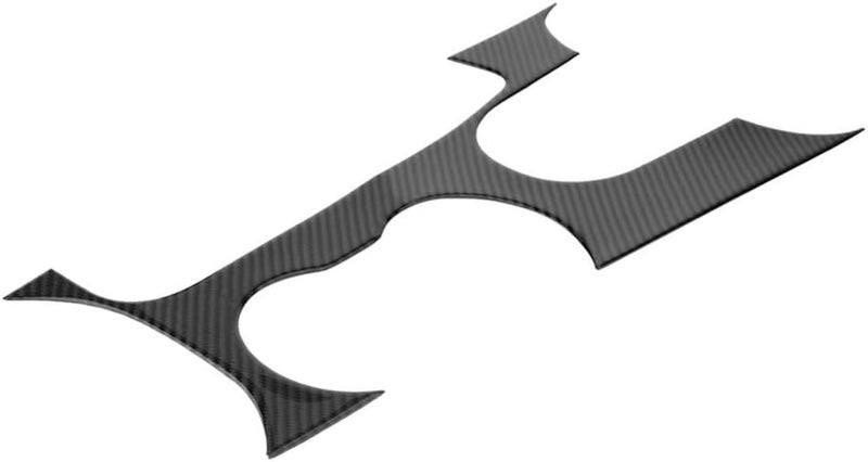QASULER Carbon Fiber Gear Box & Water Cup Holder Trim for Mustang - Image 3
