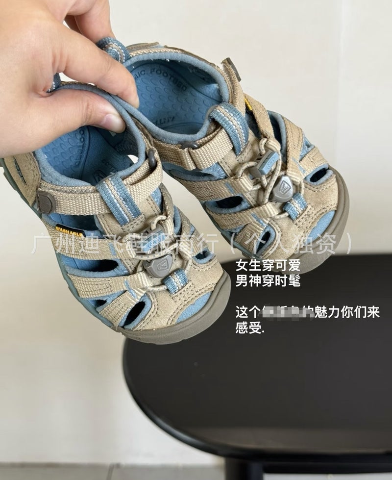 Keen/Koen Children'S Water Shoes Sandals Closed-Toe Anti-Kick Beach Shoes Outdoor Creek Shoes For Young Children Quick-Drying - Image 1