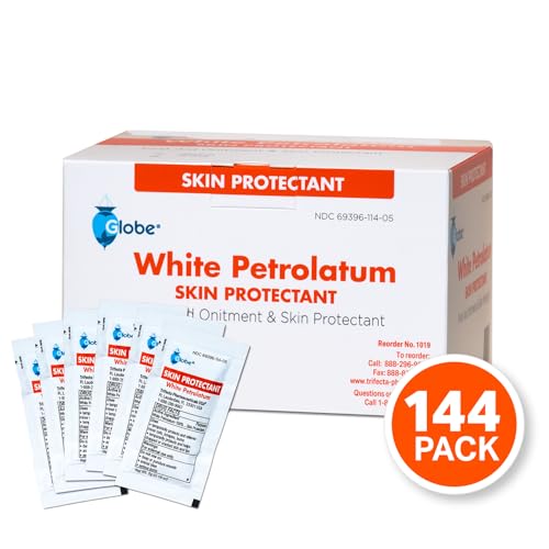 Globe (Box of 144 White Petrolatum Jelly for Dry or Cracked Skin, Soothing White Petroleum Jelly for Minor Skin Irritations, 5g Foil Packets, 144 Packets - Image 5