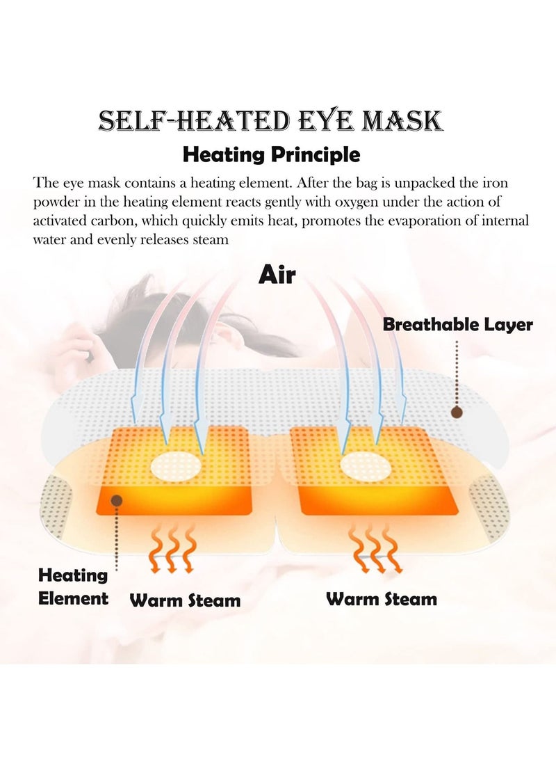 SYOSI Steam Eye Mask, 10 Packs Hot Steam Eye SPA Mask - Image 4