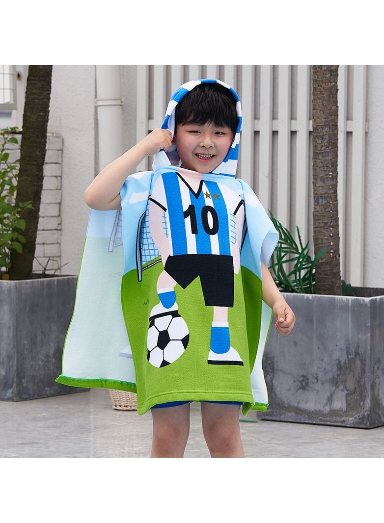 With Hood Coral Fleece Cloaks Bath Towel