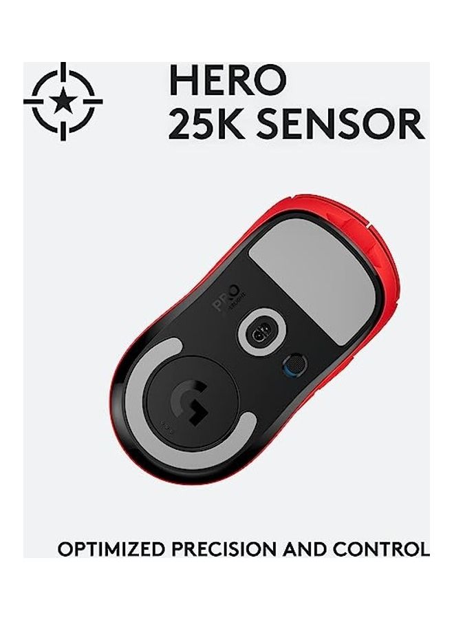 Logitech G Pro X Superlight Wireless Gaming Mouse - Red - Image 3