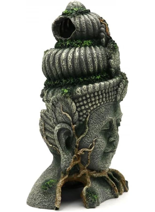 تمثال بوذا زينة حوض السمك الراتنج حوض السمك اكسسوارات الحيوانات الأليفة ديكور المناظر الطبيعية - Image 5