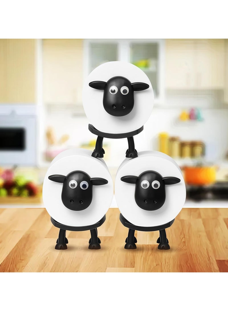 Sheep Toilet Paper Roll Holder, Tissue Paper Storage Stand, 3D Printed Black Sheep Loo Roll Holder, Wall Mount Tissue Basket for Bathroom, Fun Housewarming Gift & Bathroom Decor (3) - Image 4