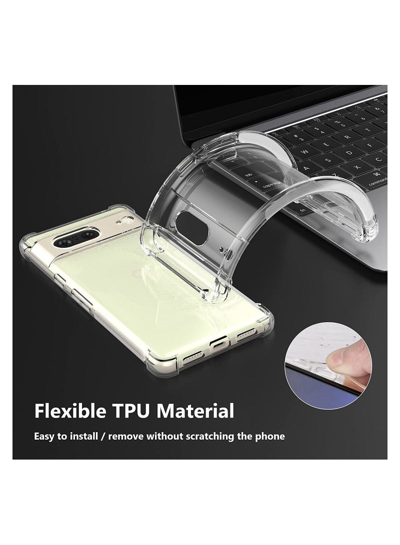 Google Pixel 7 Case Clear Cover with Reinforced Corner Bumper Slim Fit Shockproof Flexible TPU Phone Case for Pixel 7  - Image 5