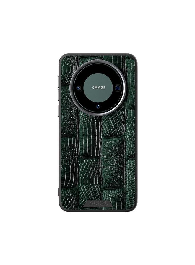 Zaboon Case For Huawei Mate 60 Pro / 60 Pro+ ABEEL Beast Pattern 6D Micro-Embossed MagSafe Genuine Leather Phone Case  - Image 2