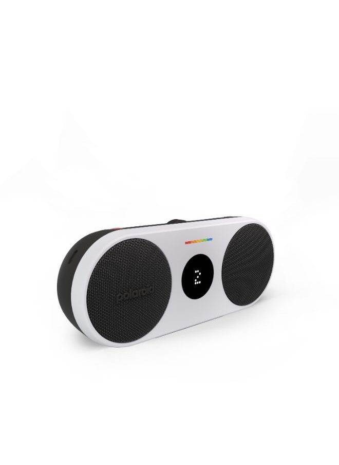Polaroid POLAROID P2 Music Player Bluetooth Wireless Portable Speaker - Black & White  - Image 3