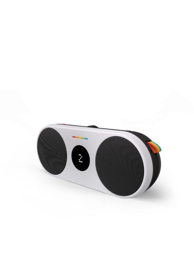 Polaroid POLAROID P2 Music Player Bluetooth Wireless Portable Speaker - Black & White  - Image 2