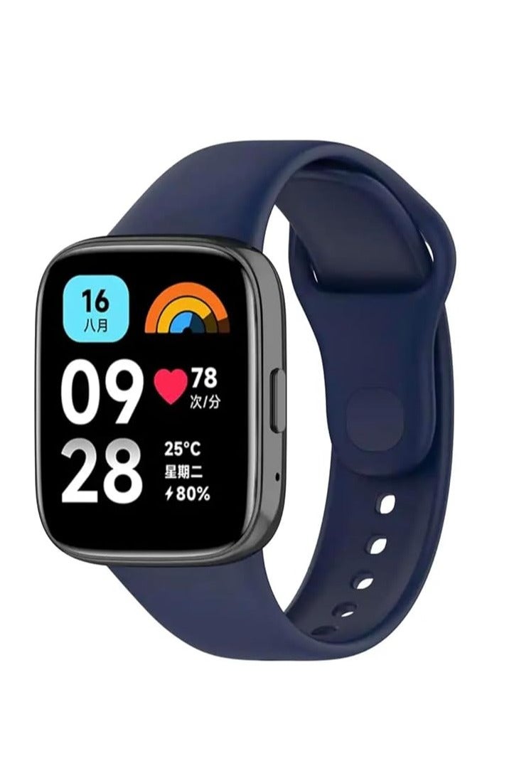 Silicone Strap Compatible with Redmi Watch3 Lite/Redmi Watch 3 Active, Replacement Watch Strap, Quick Change Wristband for Redmi Watch3 Lite/Redmi Watch 3 Active - Image 1