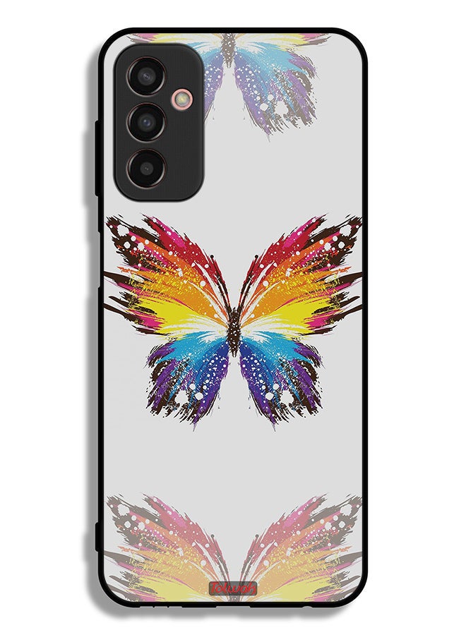 Tolwak Samsung Galaxy F13 Protective Case Cover Digital Art Simple Background Minimalism Butterfly - Image 2