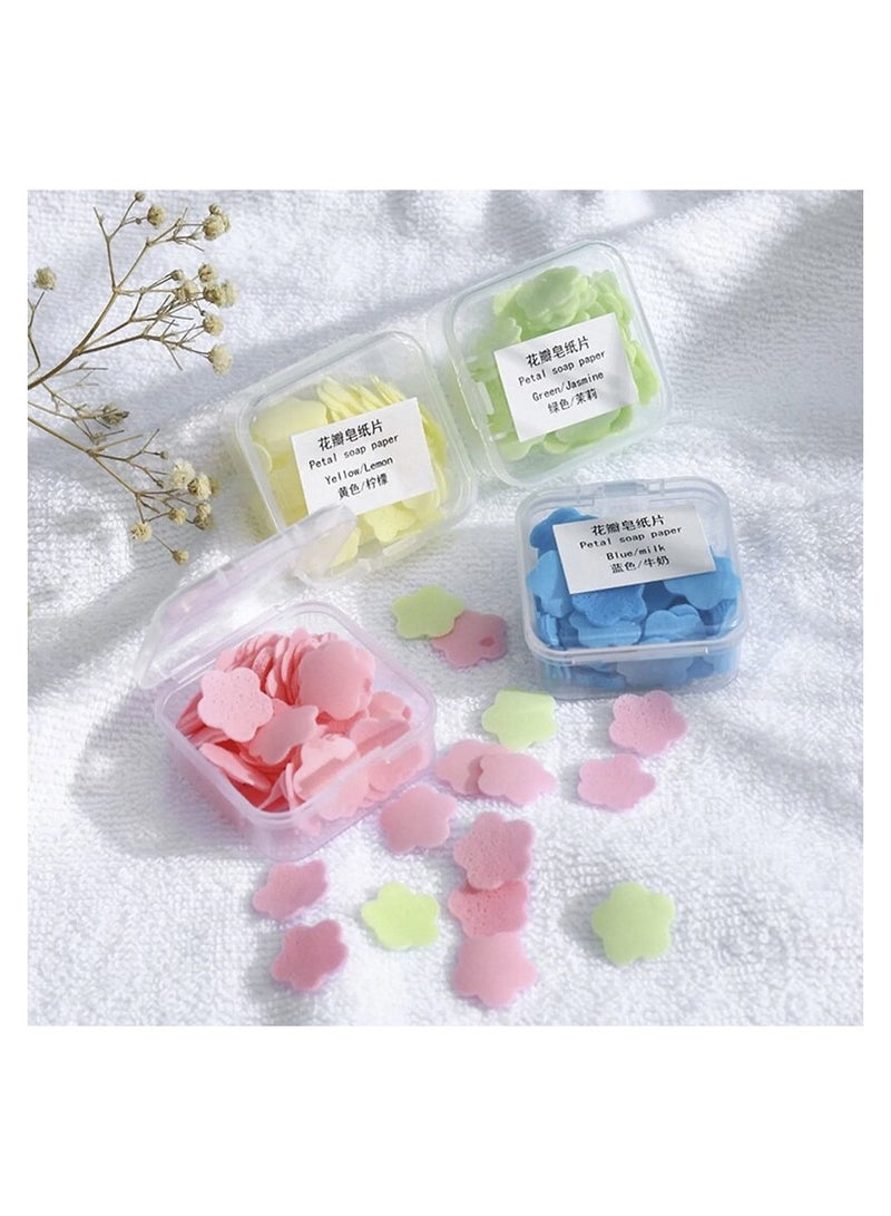 Portable Hand Soap Paper Sheets Rose - 100 Sheets - Image 3